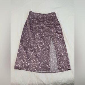 Abercrombie & Fitch Purple Midi Pencil Skirt with Slit